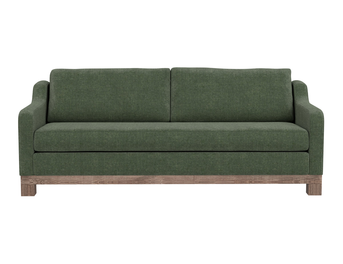 Samba Sofa, Green, Wooden Frame & Base