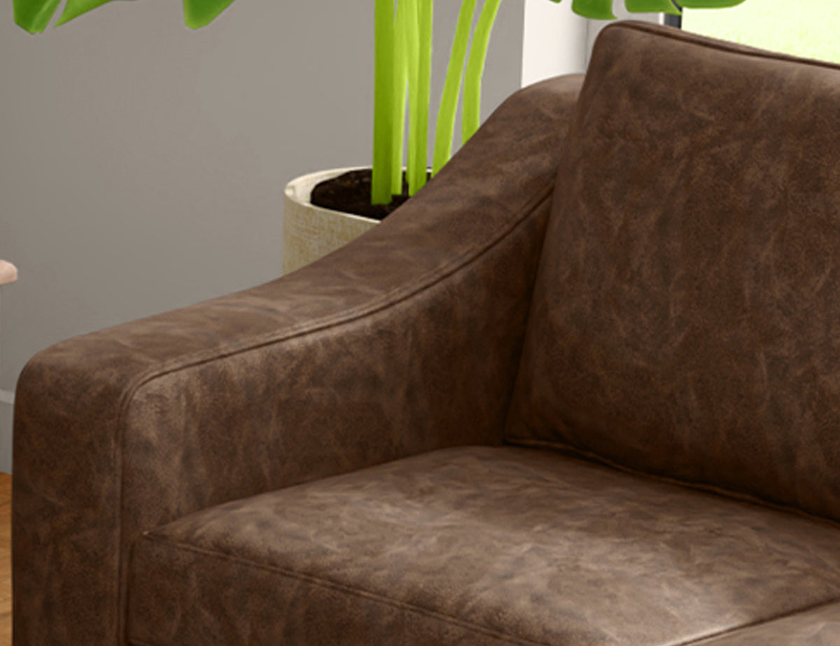 Natural Parota Sofa, Brown, Wooden Frame & Base - IUP868-SOF-212