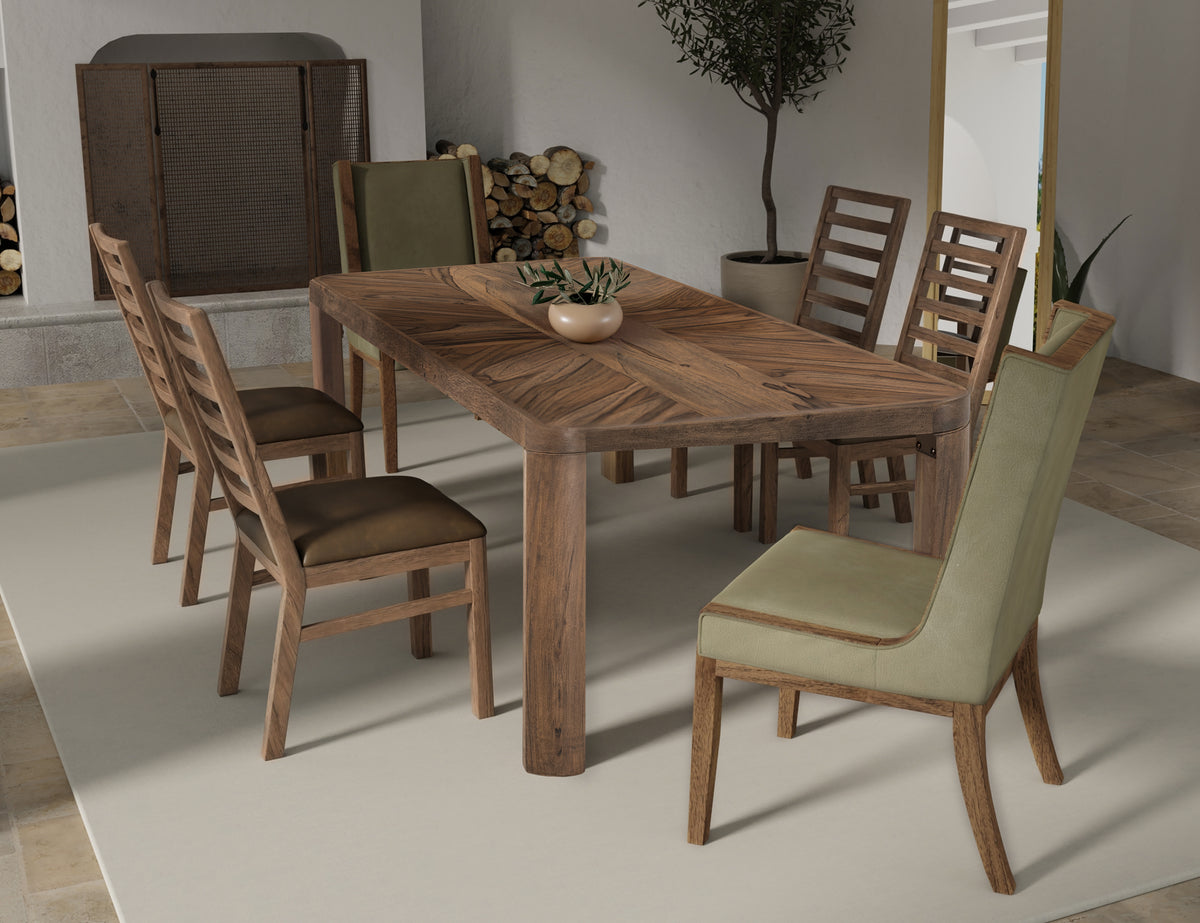 Balam Chair, Brown, Wooden - IFD4221CHR