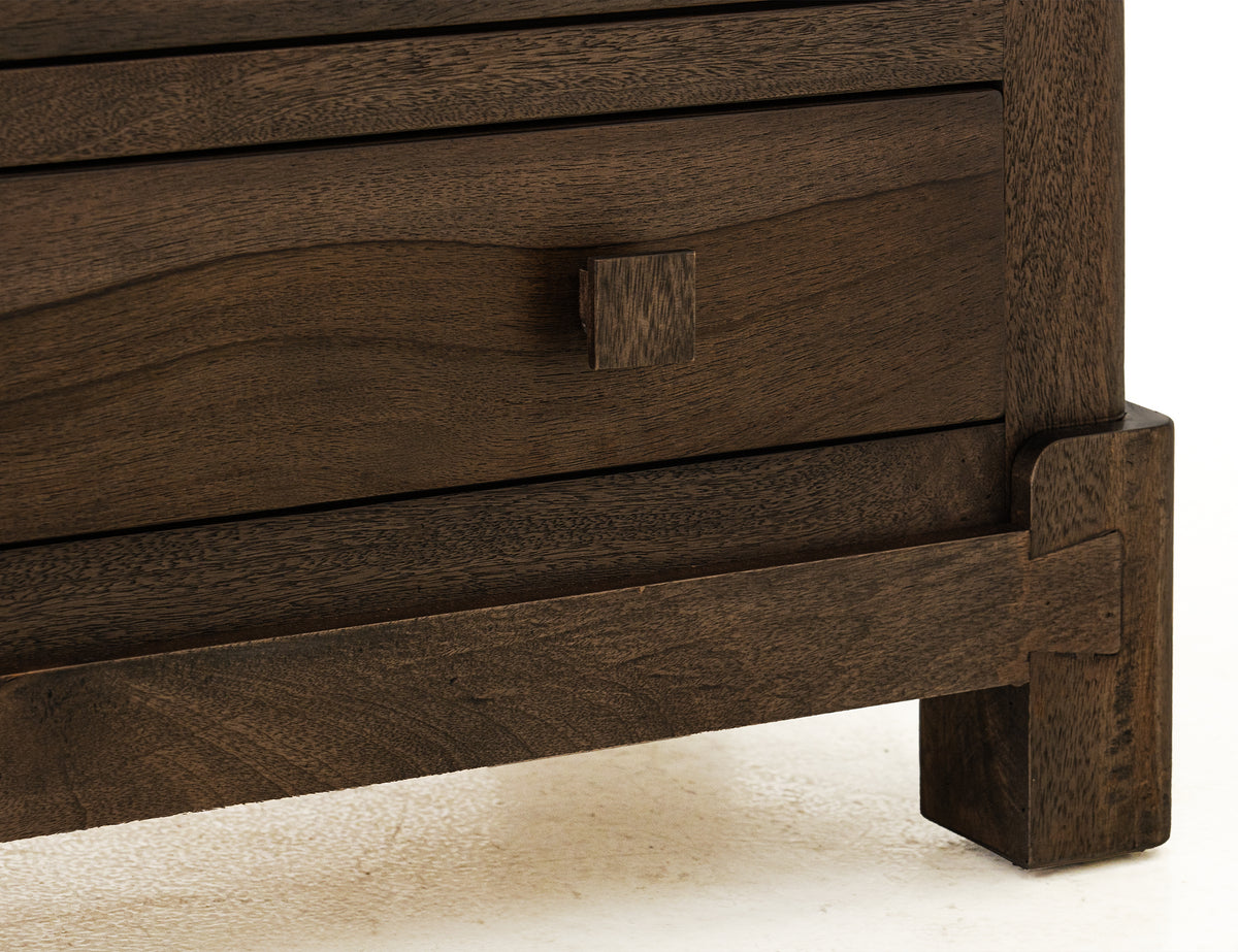 Dark Atenas Console, 4 Drawer & 2 Door