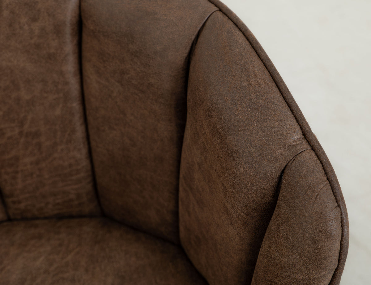 Tamesis Upholstered Barstool, Brown, Barstool 30"