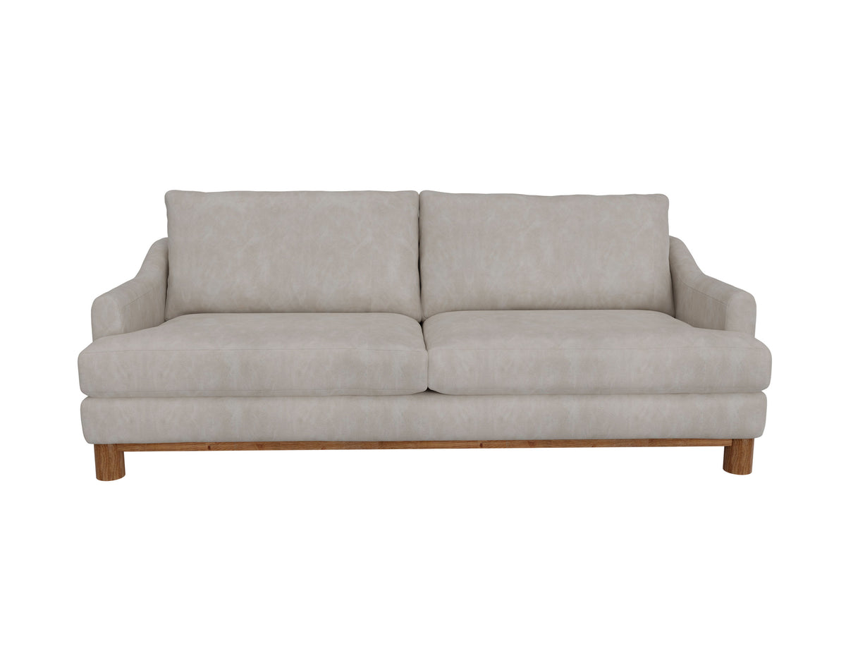 Olimpia Sofa, Gray, Wooden Frame & Base
