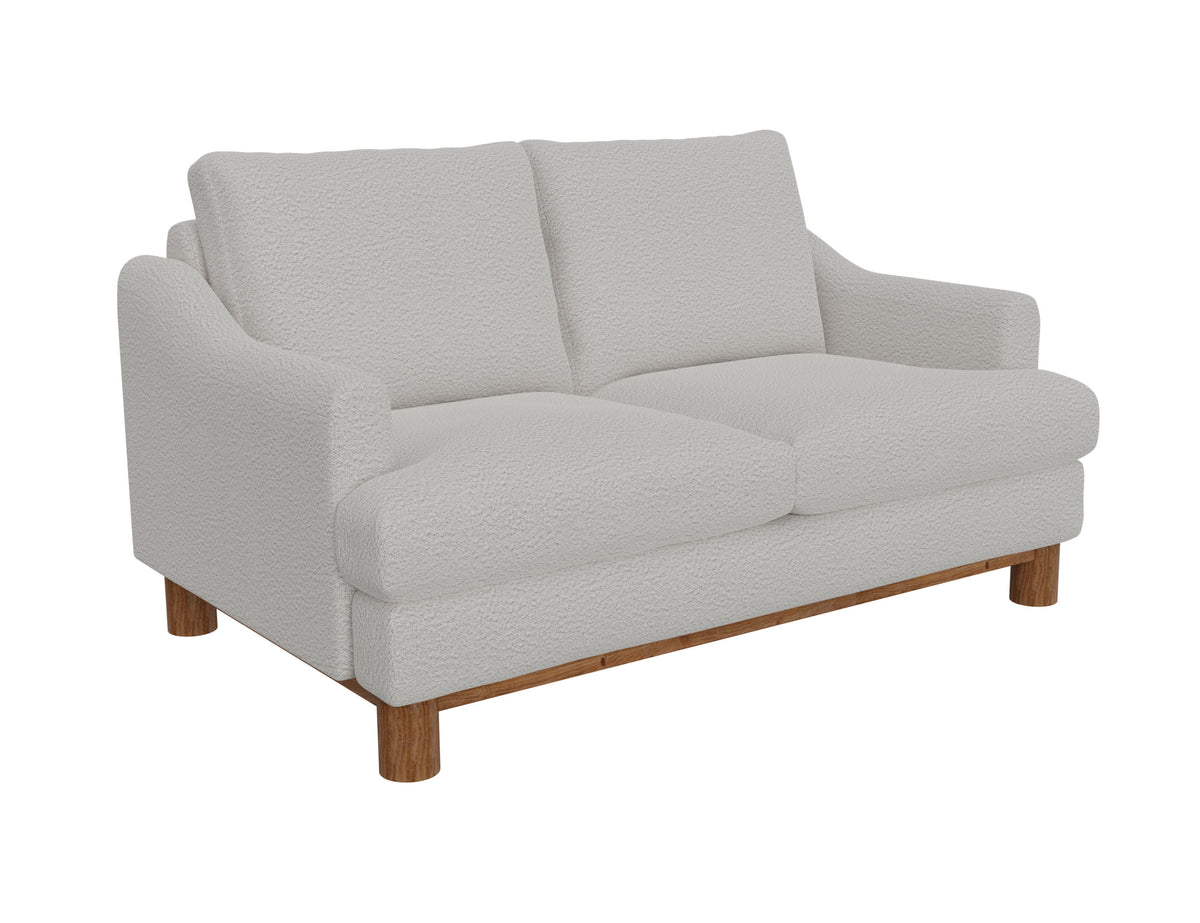 Olimpia Loveseat, Beige, Wooden Frame & Base - IUP738-LOV-101