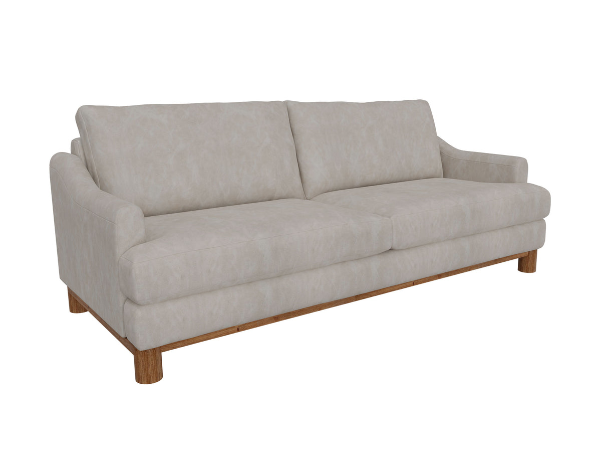 Olimpia Sofa, Gray, Wooden Frame & Base