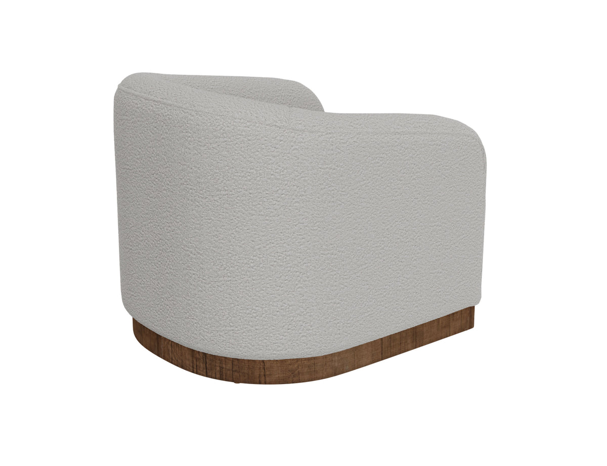 Suomi Armchair, Beige, Wooden Frame & Base - IUP551-ACH-101