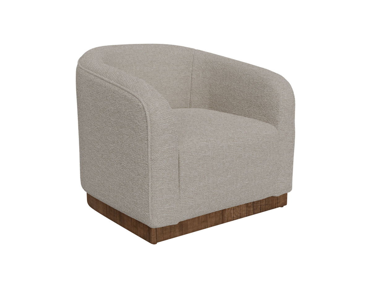 Suomi Armchair, Beige, Wooden Frame & Base - IUP551-ACH-161