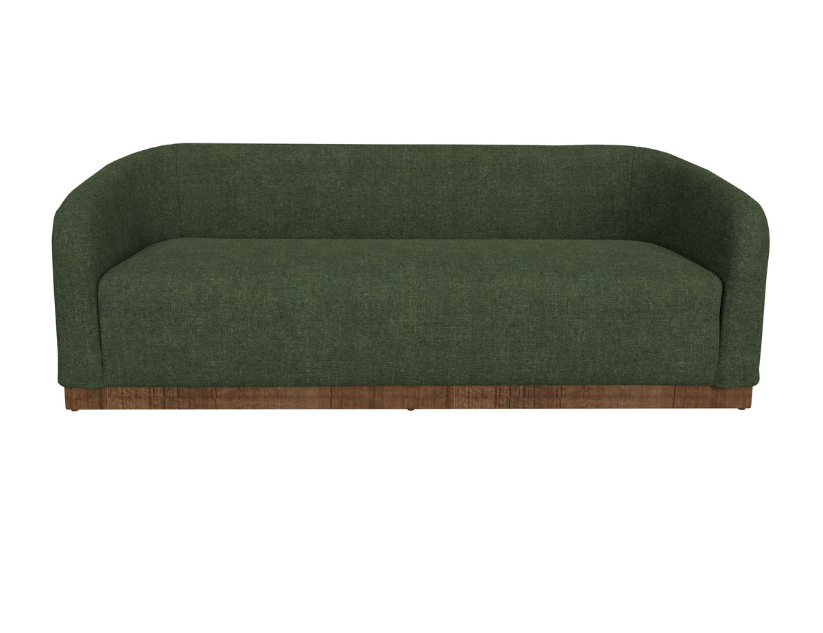 Suomi Sofa, Green, Wooden Frame & Base