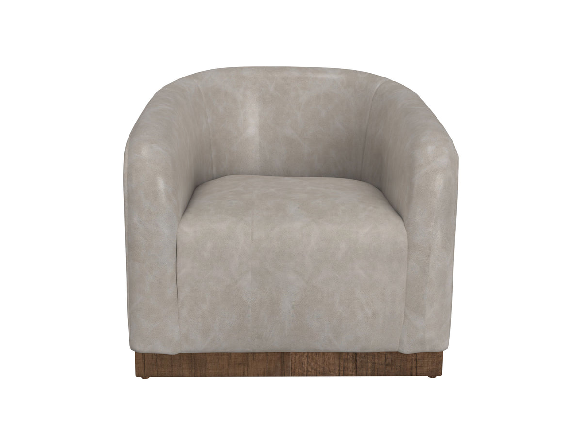 Suomi Armchair, Gray, Wooden Frame & Base - IUP551-ACH-210
