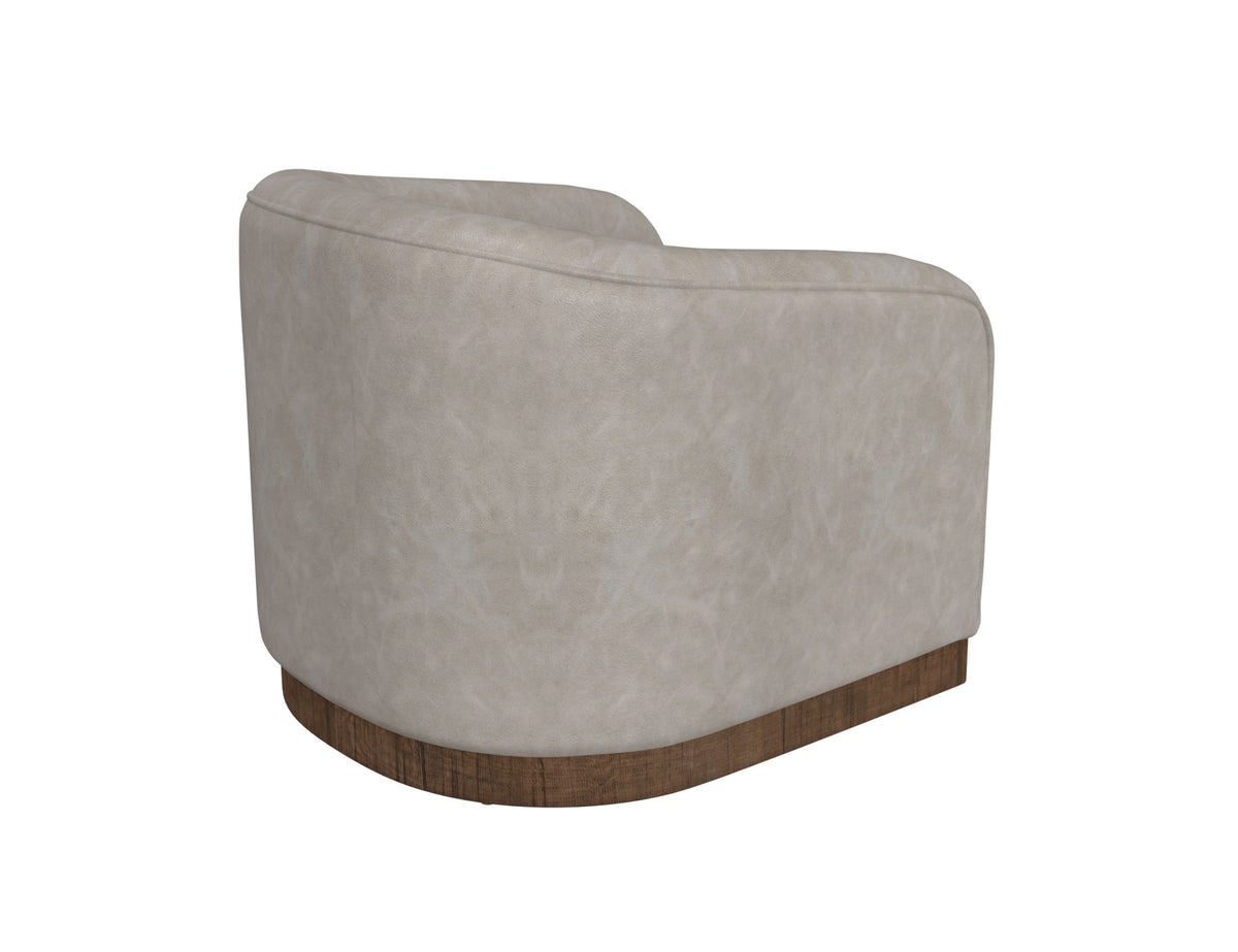 Suomi Armchair, Gray, Wooden Frame & Base - IUP551-ACH-210