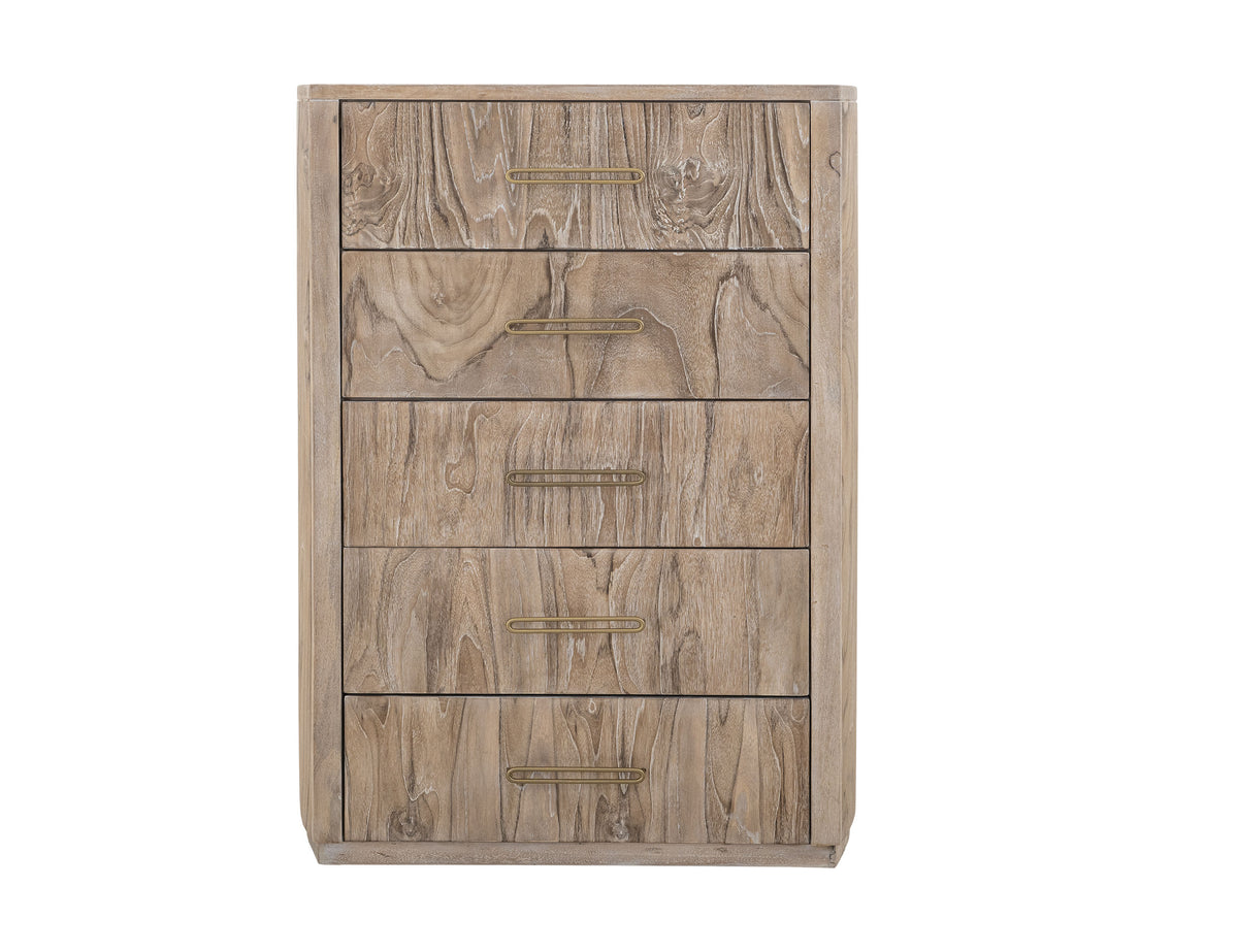 White Balam Chest, White, 5 Drawer