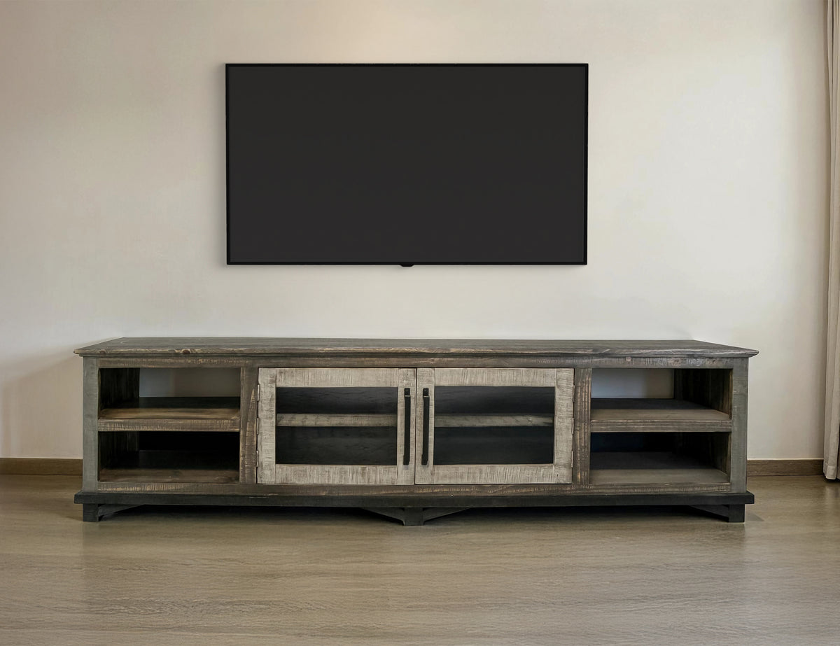 Loft Brown TV Stand, Multicolor, 2 Door 93"