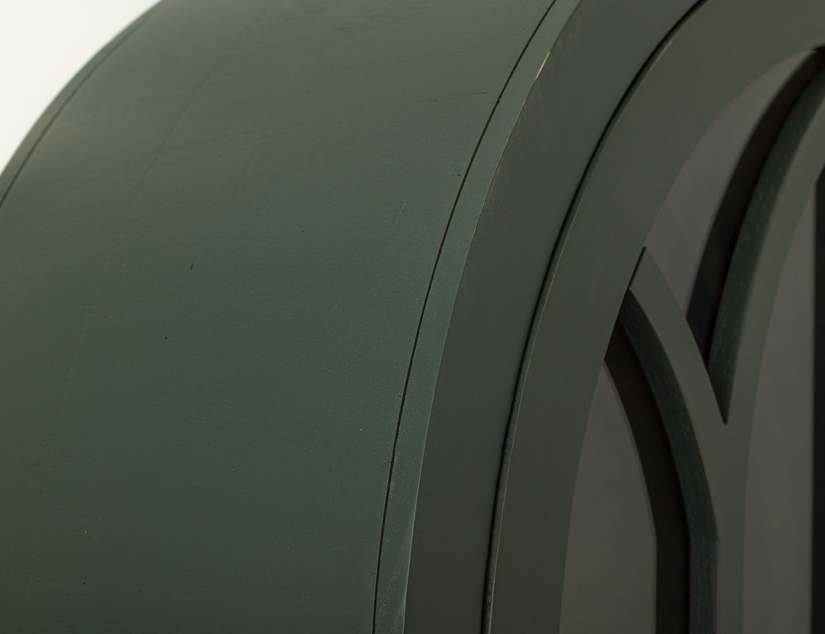 Obsidian Cabinet, Green, 2 Glass Door
