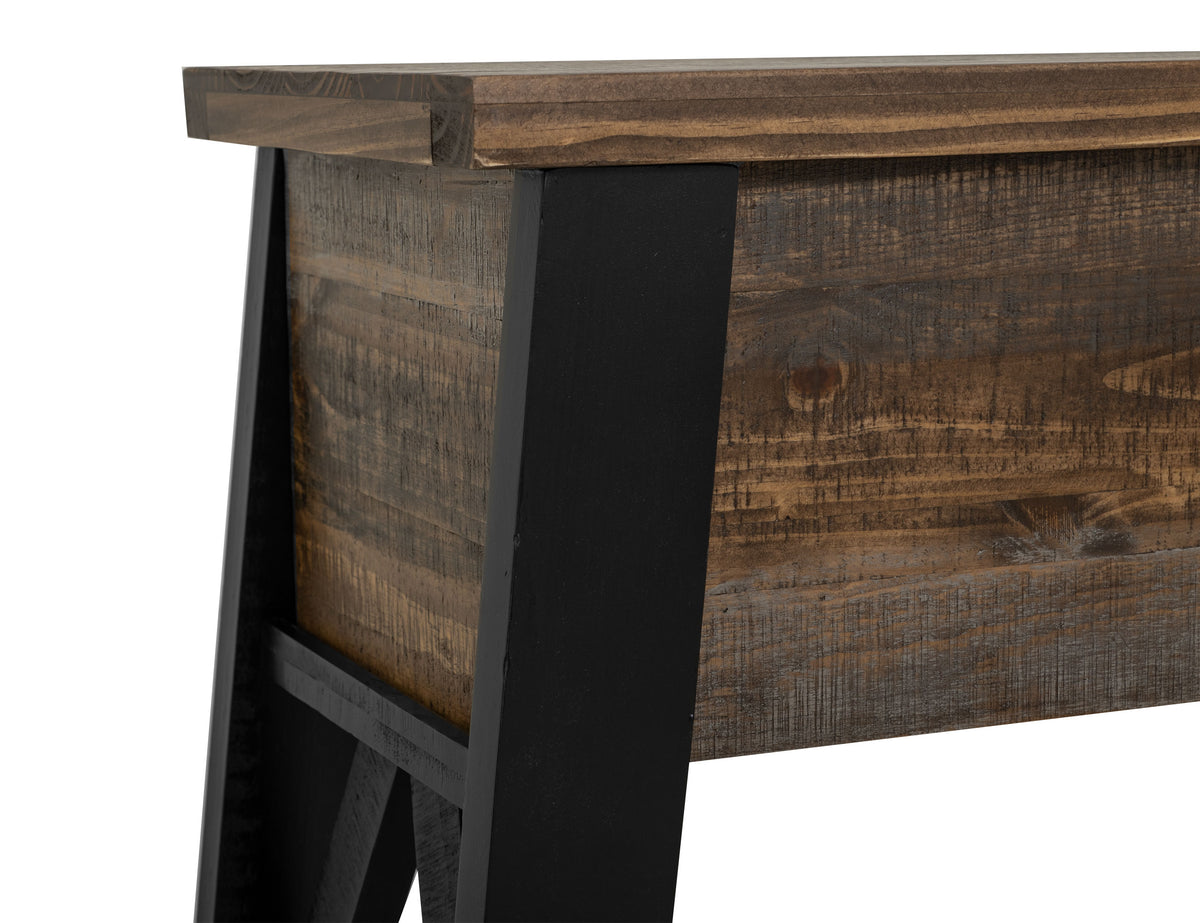 Loft Brown Bar Height Sofa Table, Multicolor, Counter Height Sofa Table