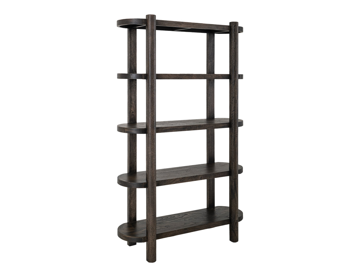 Black Balam Bookcase, Black, 4 Shelves