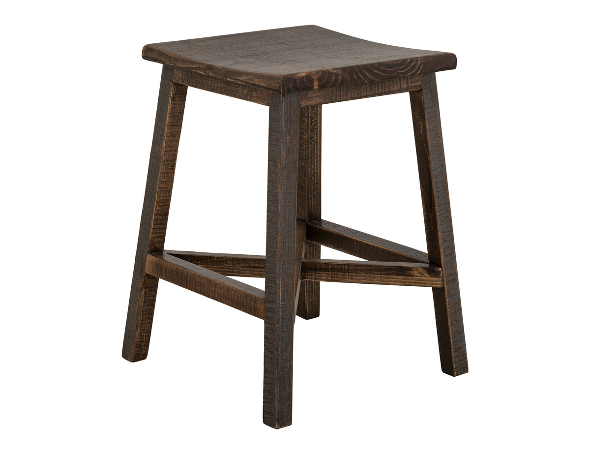 Loft Brown Stool, Multicolor, 24" Wooden