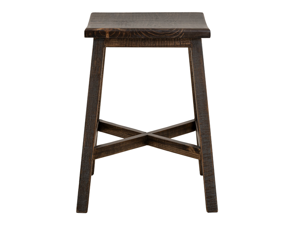 Loft Brown Stool, Multicolor, 24" Wooden