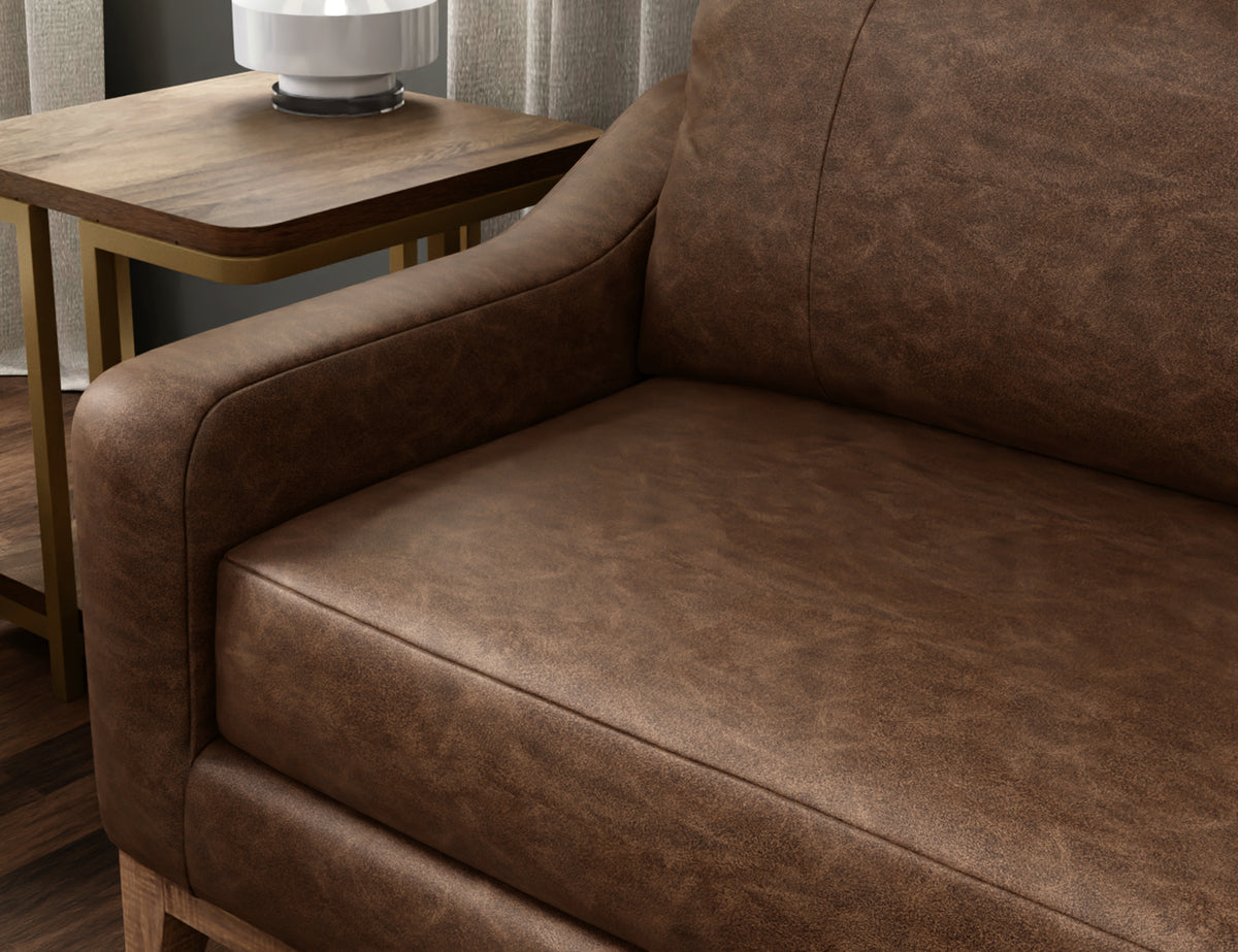 Olivo Sofa, Brown, Wooden Frame & Base - IUP541-SOF-212