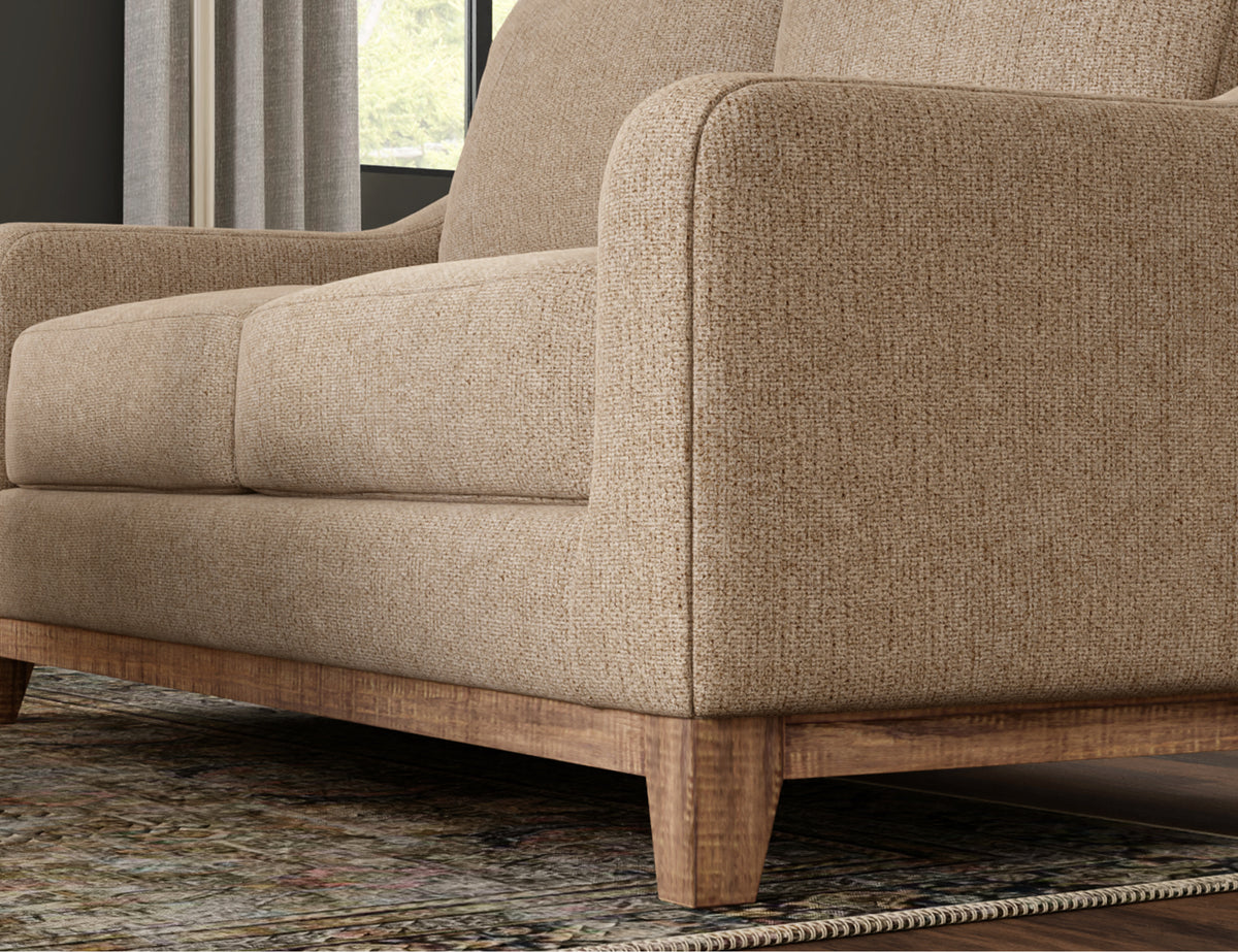 Olivo Sofa, Brown, Wooden Frame & Base - IUP541-SOF-152
