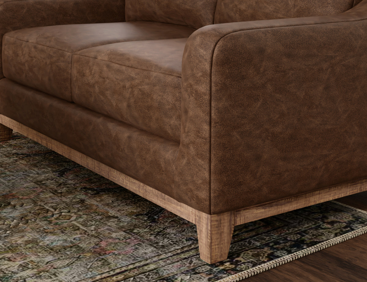 Olivo Sofa, Brown, Wooden Frame & Base - IUP541-SOF-212