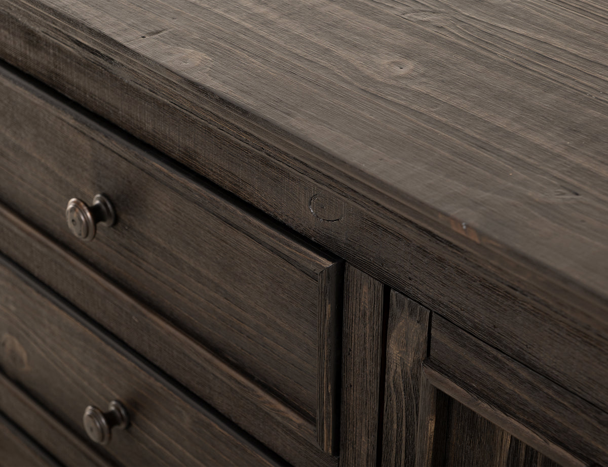 Terra Dark Dresser, 6 Drawer & 2 Door