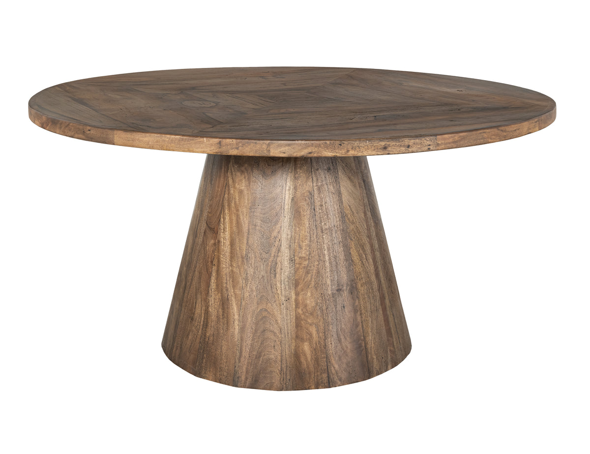 Balam Round Table, Brown, Top