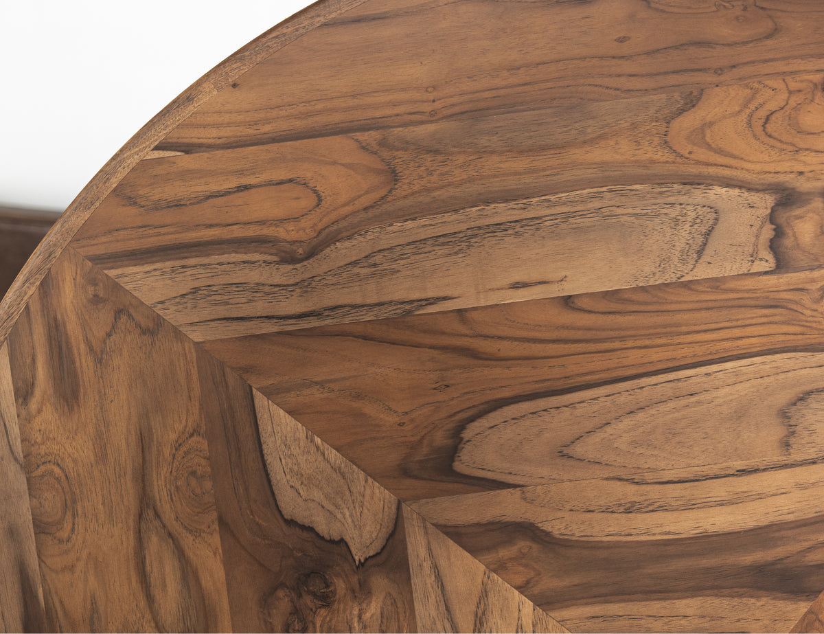 Balam Round Table, Brown, Top
