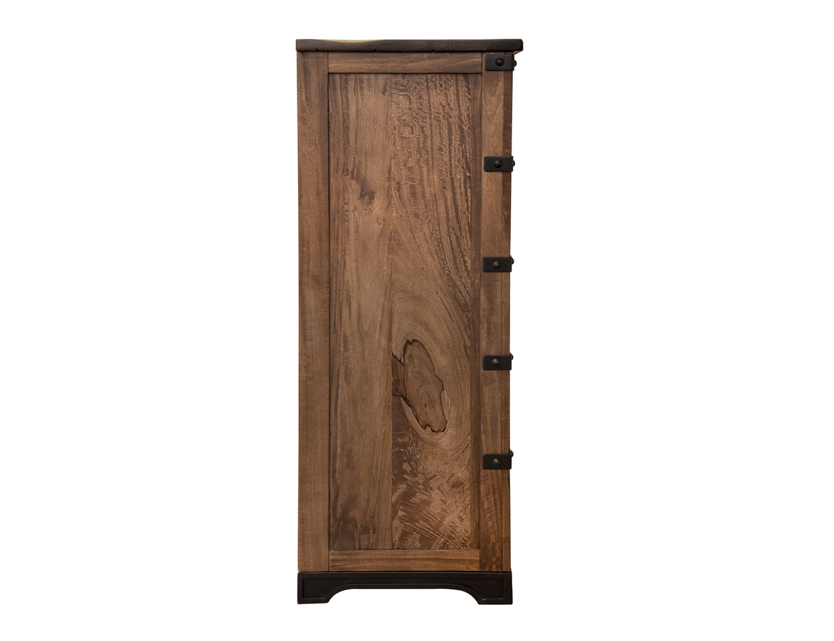 Parota Chest, Brown, 5 Drawer