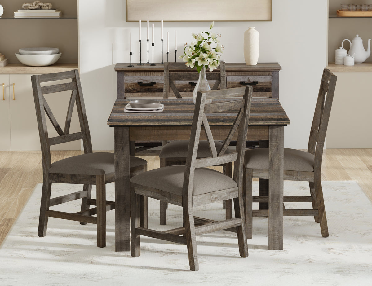 Loft Brown Table, Multicolor, 42" Dining