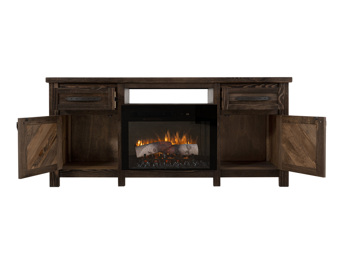 Dutton TV Stand, 2 Drawer, 2 Door, TV Stand for electric fireplace