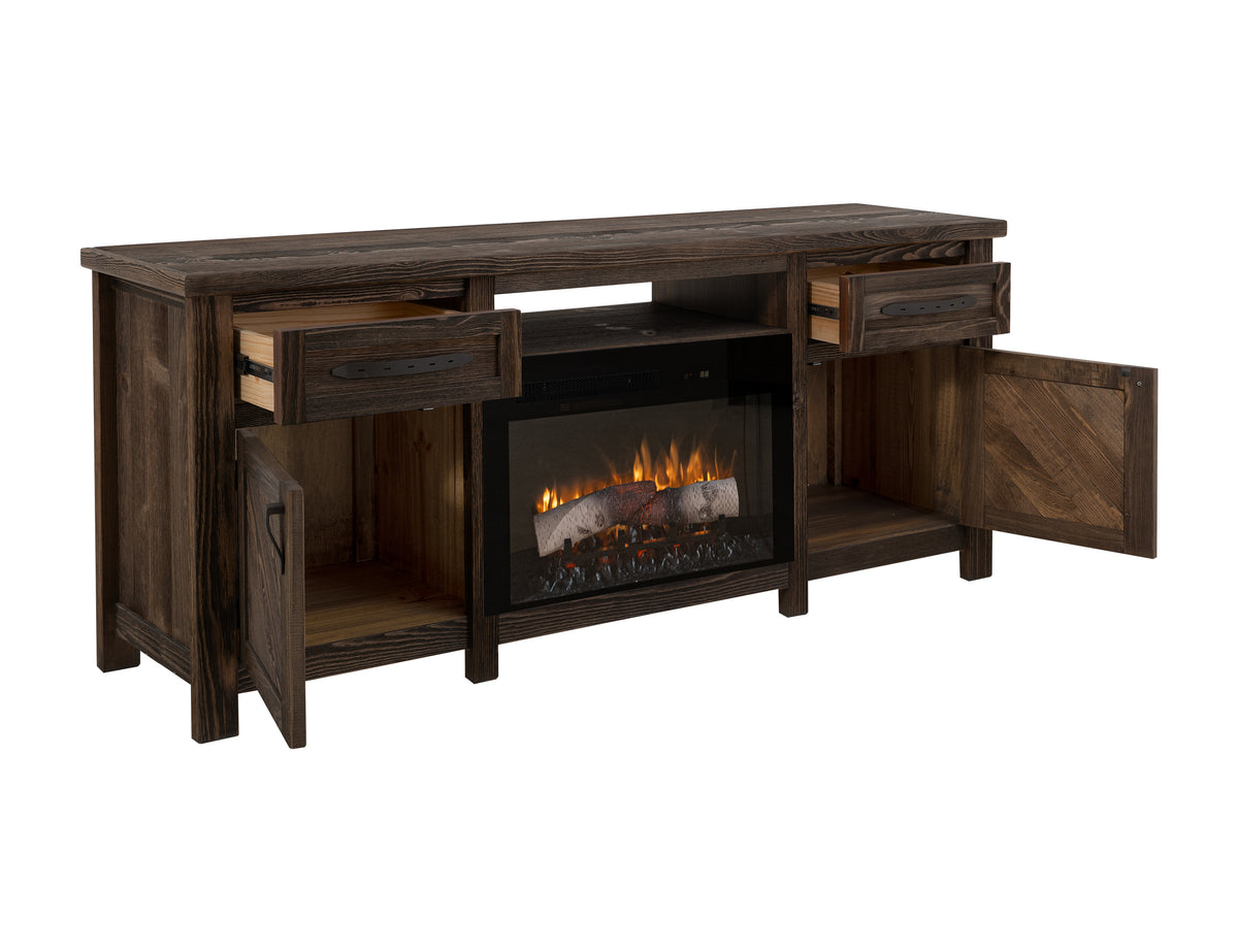 Dutton TV Stand, 2 Drawer, 2 Door, TV Stand for electric fireplace