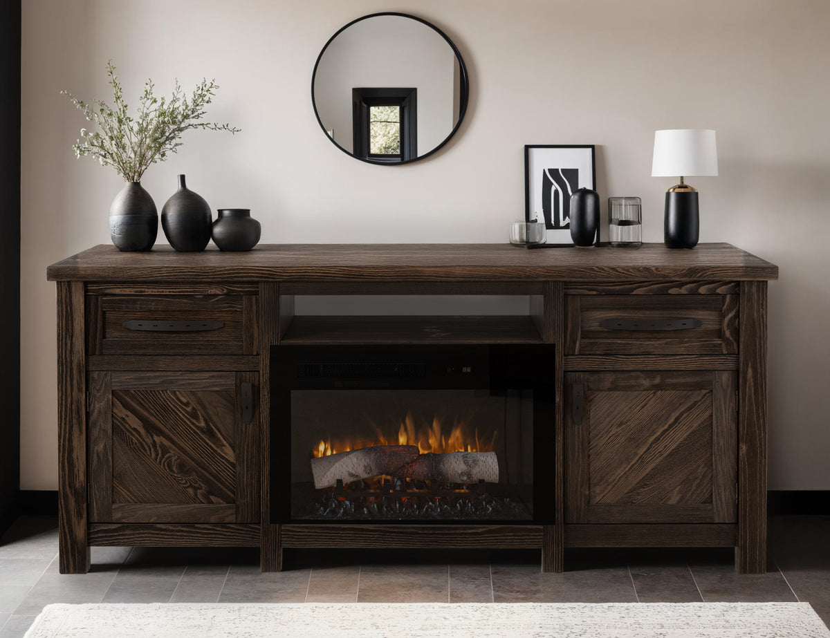 Dutton TV Stand, 2 Drawer, 2 Door, TV Stand for electric fireplace