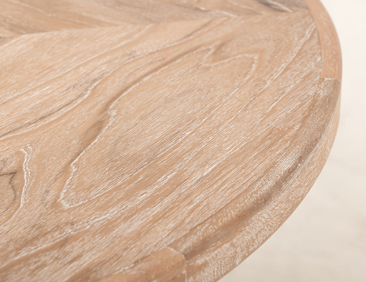 White Balam Bistro Table, White, Top