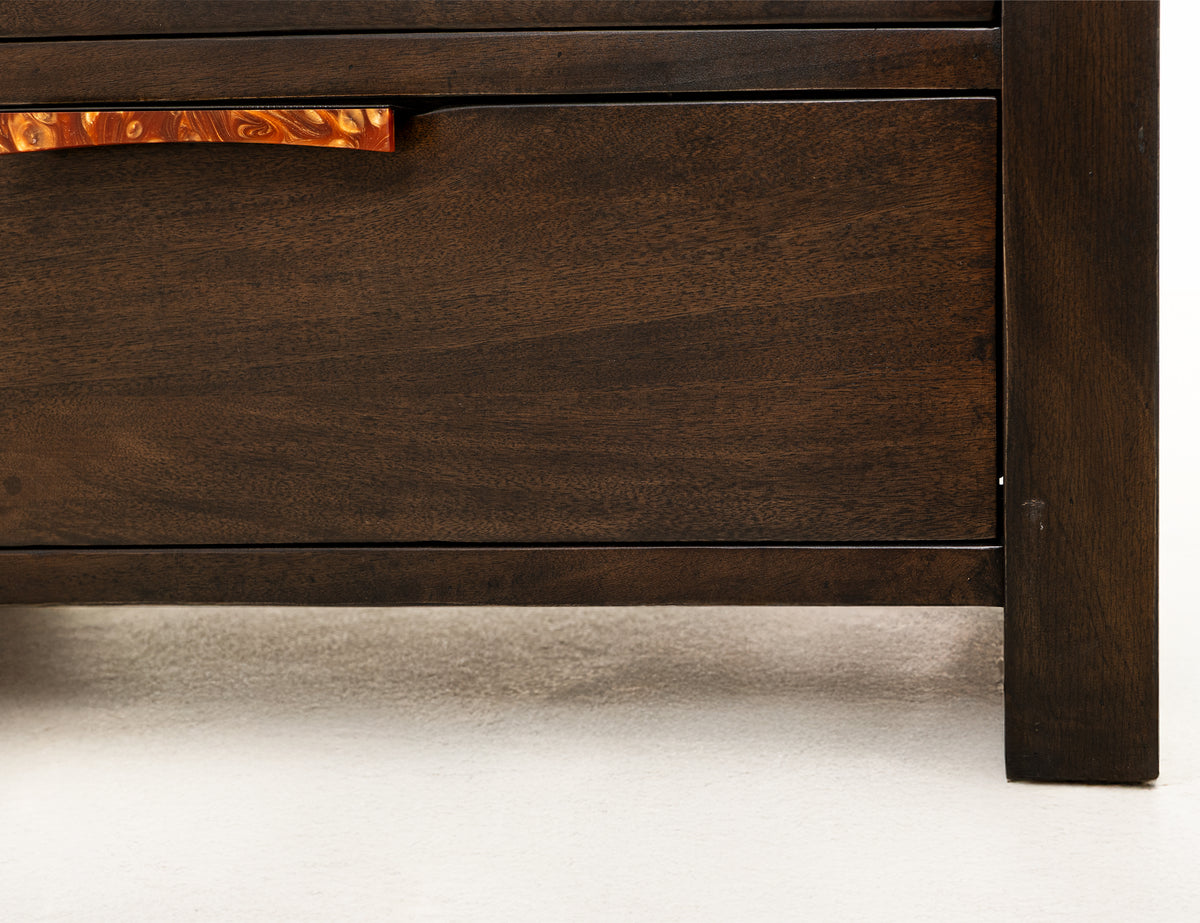 Raramuri Chest, Black, 5 Drawer