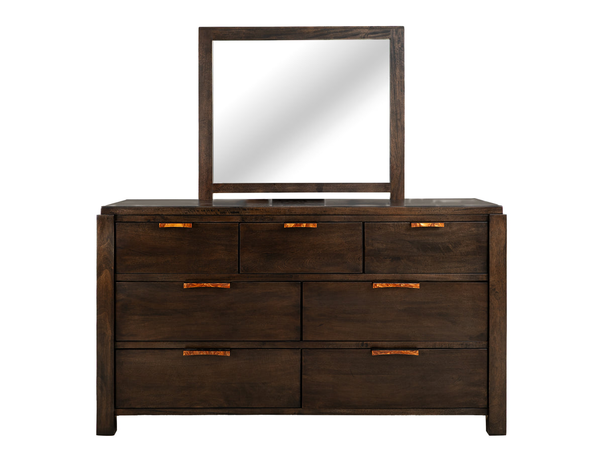 Raramuri Dresser, Black, 7 Drawer