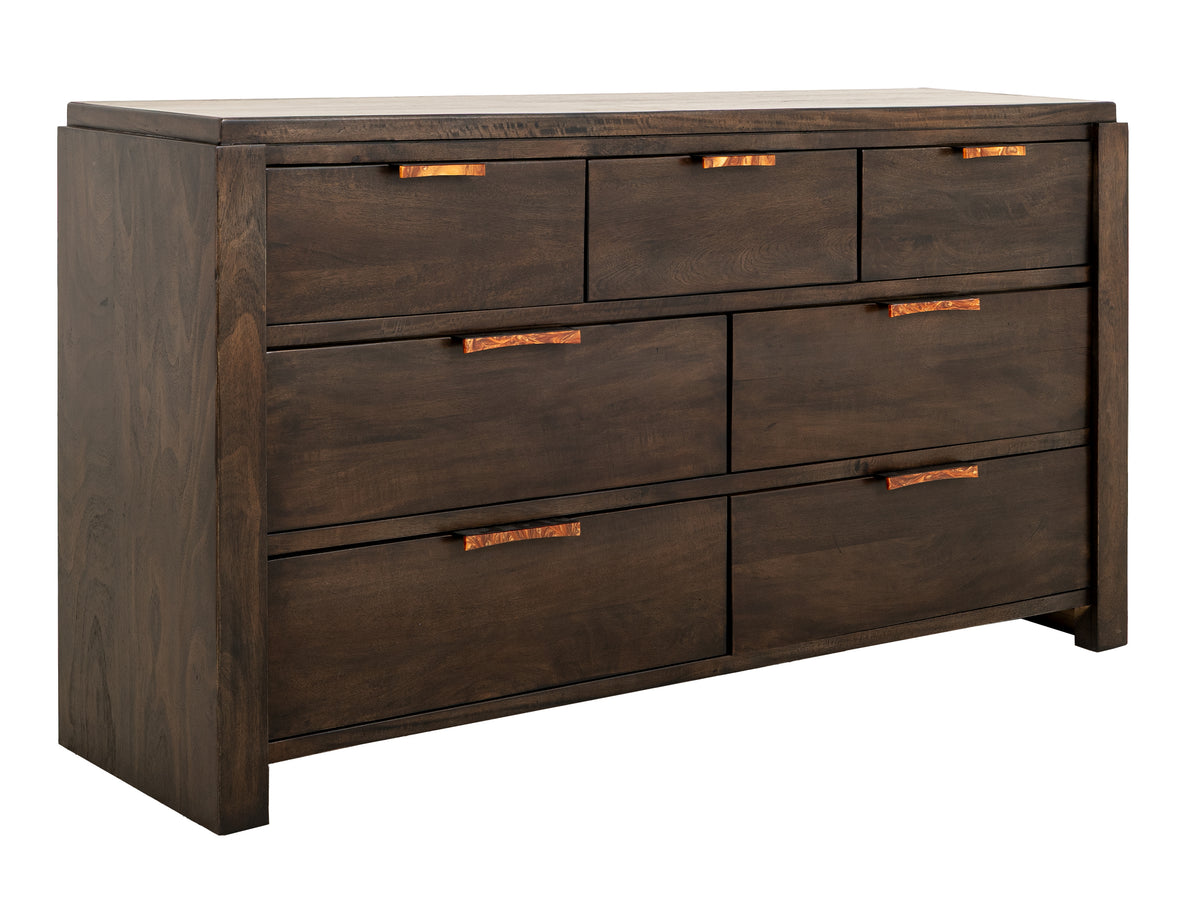 Raramuri Dresser, Black, 7 Drawer