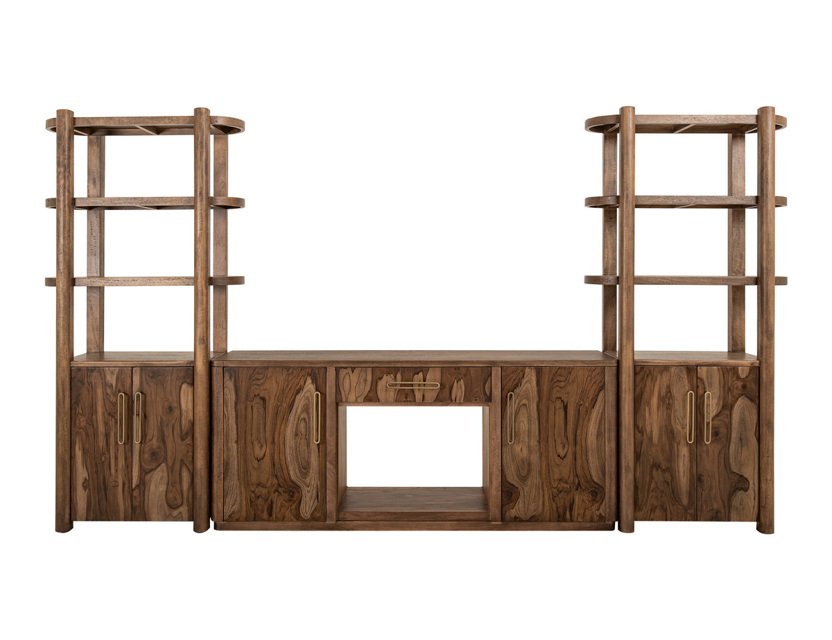 Balam Pier, Brown, 2 Door, 3 Shelf