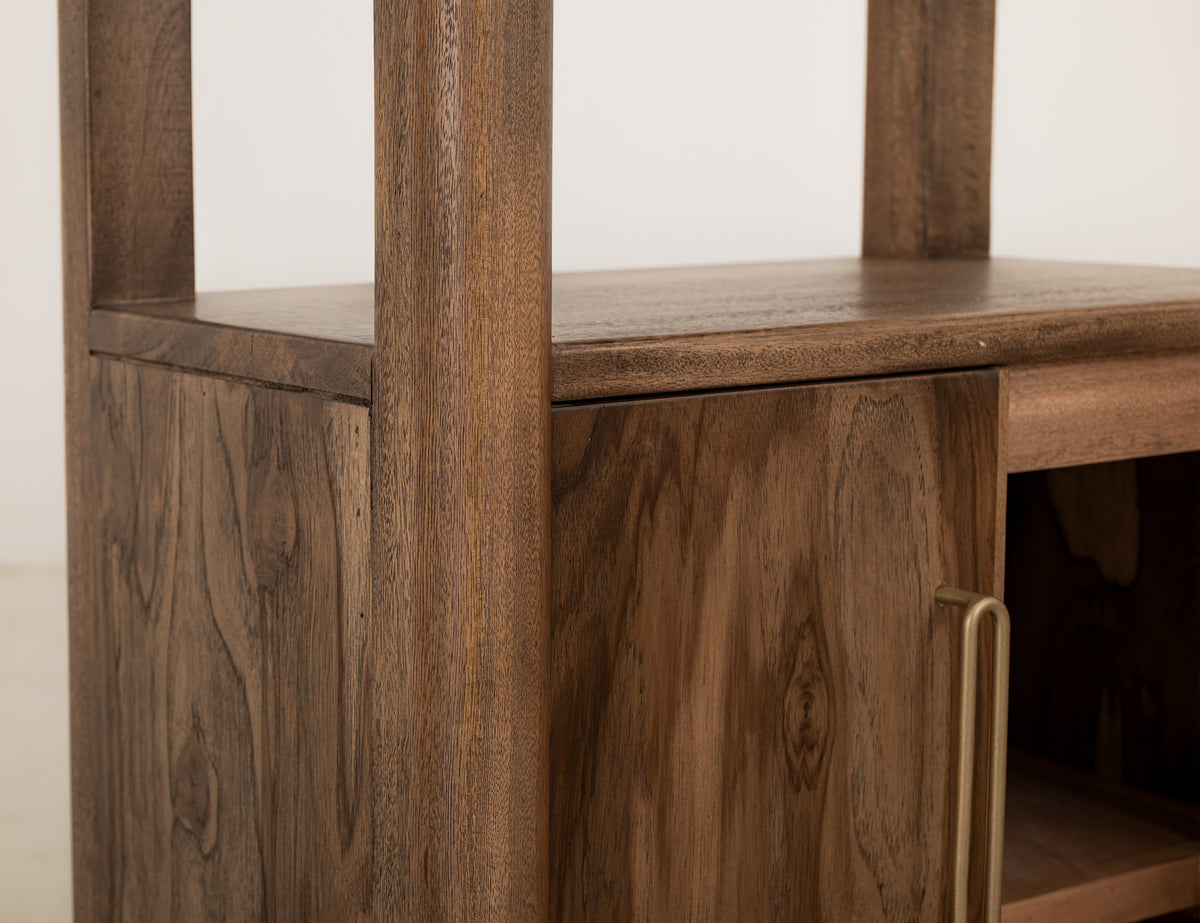 Balam Pier, Brown, 2 Door, 3 Shelf