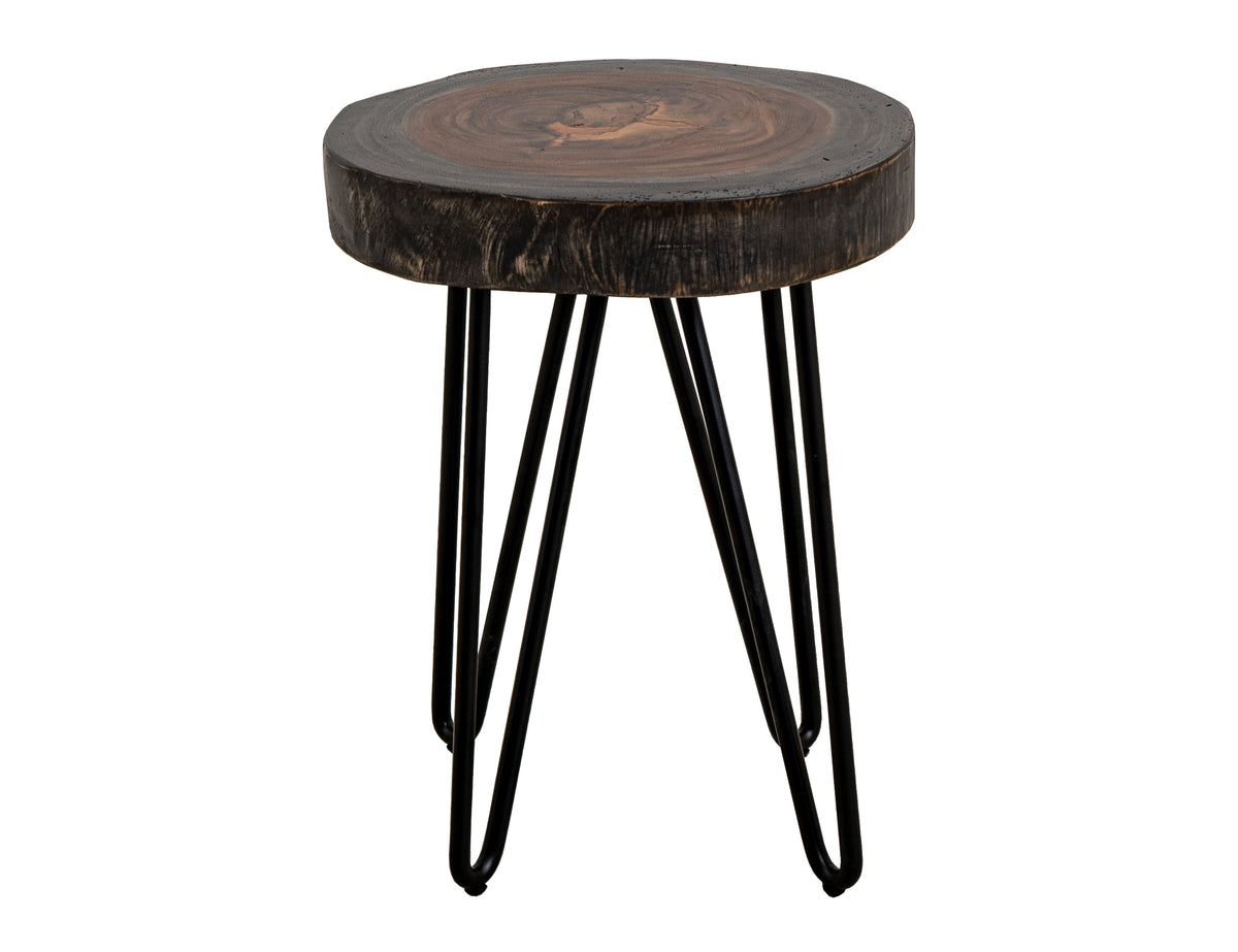 Parota Epoxy Chairside Table, Live Edge - IFD8351CSTOR