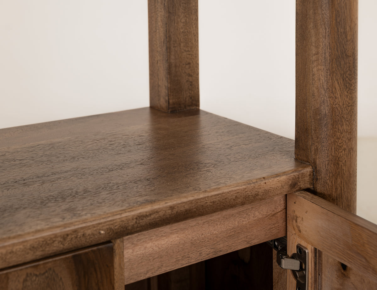 Balam Pier, Brown, 2 Door, 3 Shelf