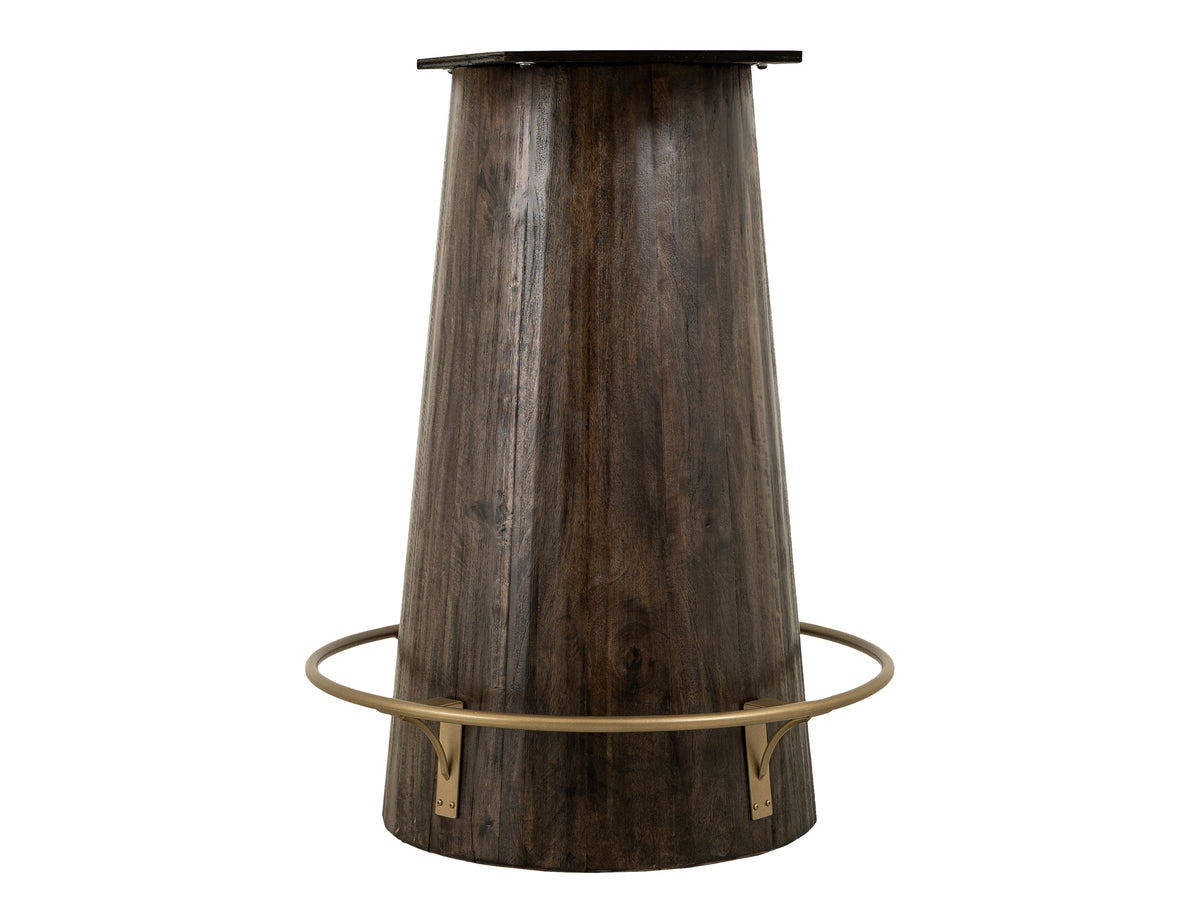 Black Balam Bistro Table, Black, Top