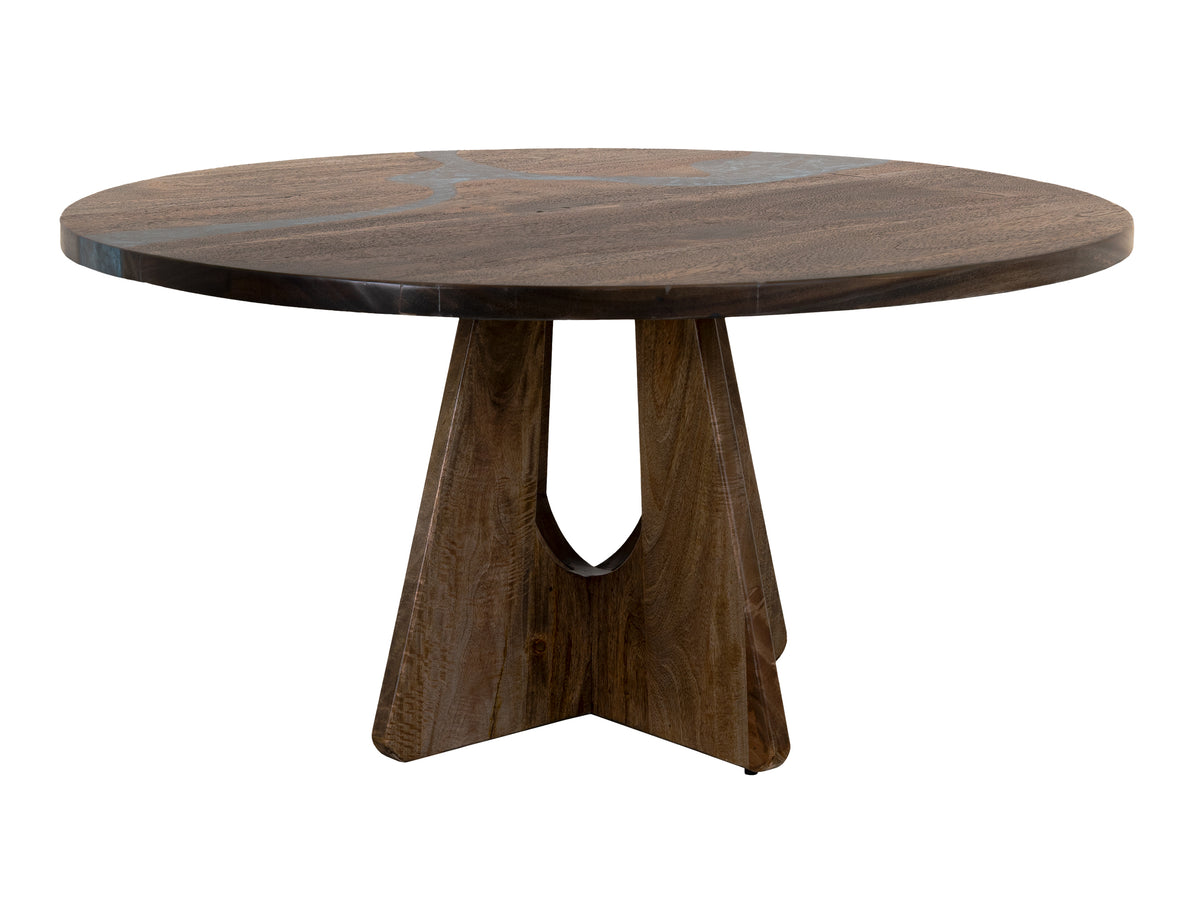 Zaphiro Round Table, Brown, Top