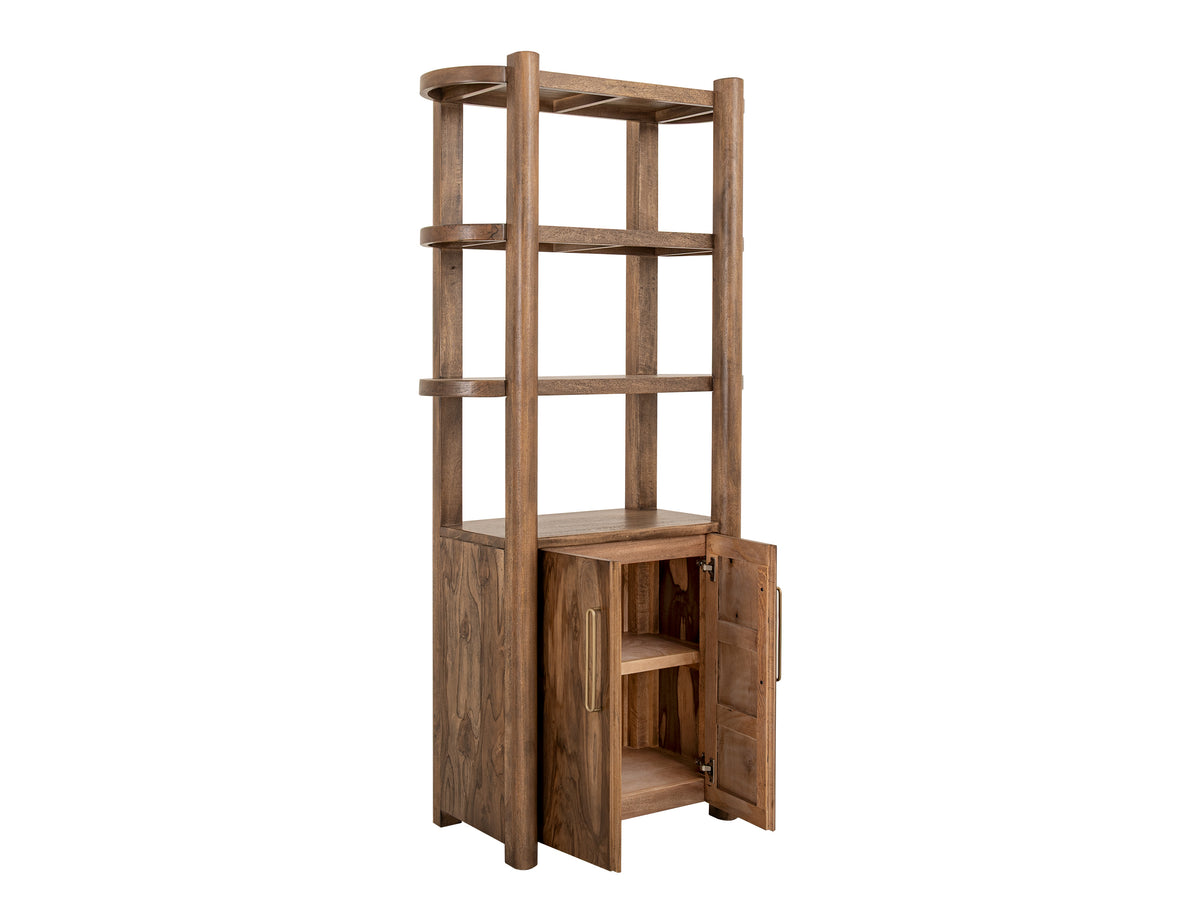 Balam Pier, Brown, 2 Door, 3 Shelf