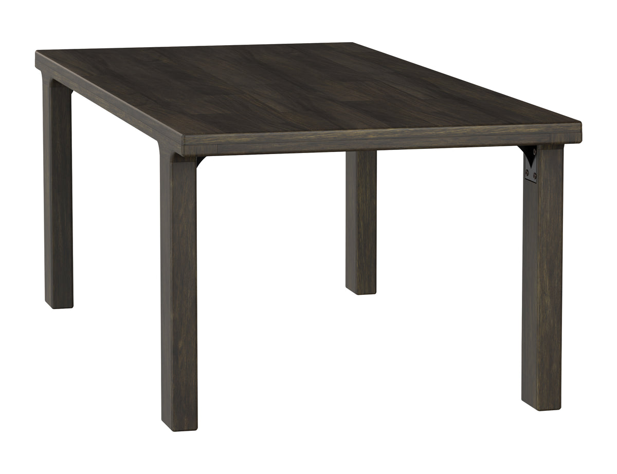 Dark Mezquite Table, Black, Wooden