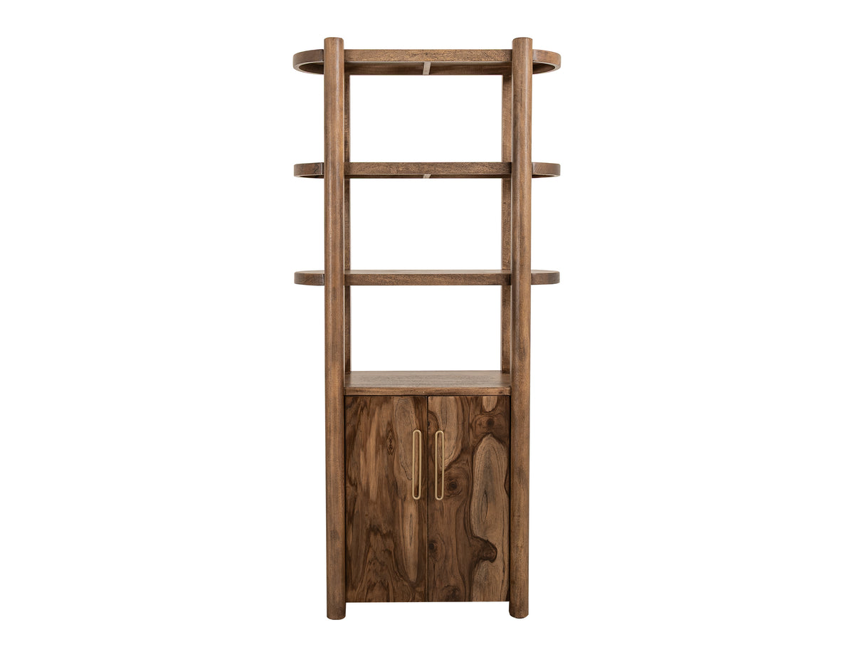 Balam Pier, Brown, 2 Door, 3 Shelf