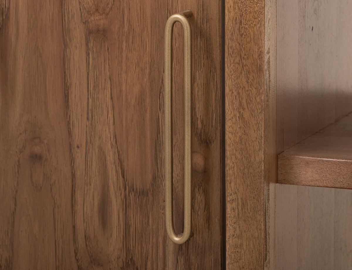 Balam Bathroom Vanity Base, Brown, 1 Door & 1 Shelf Bathroom Server Base (sink and faucets are not included)