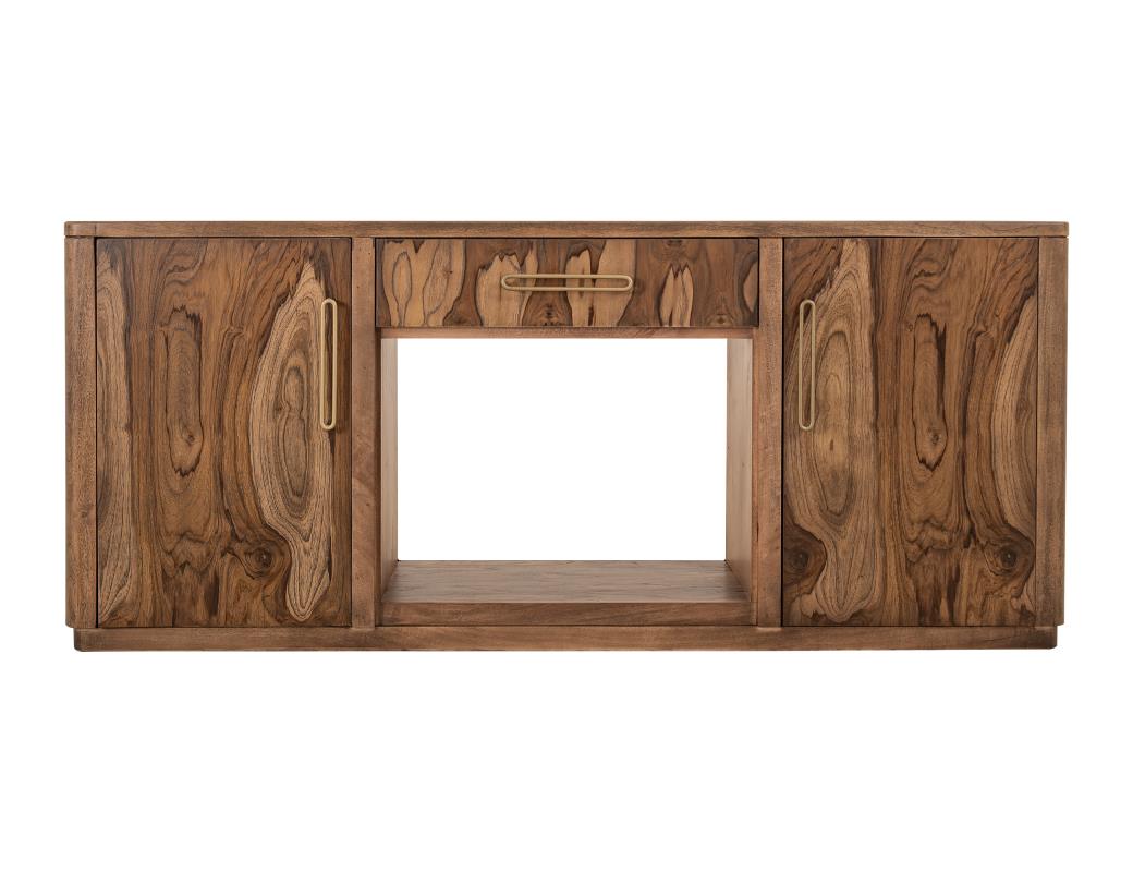 1 Drawer & 2 Door, TV Stand with Electric Fireplace Insert - IFD4221STNFP