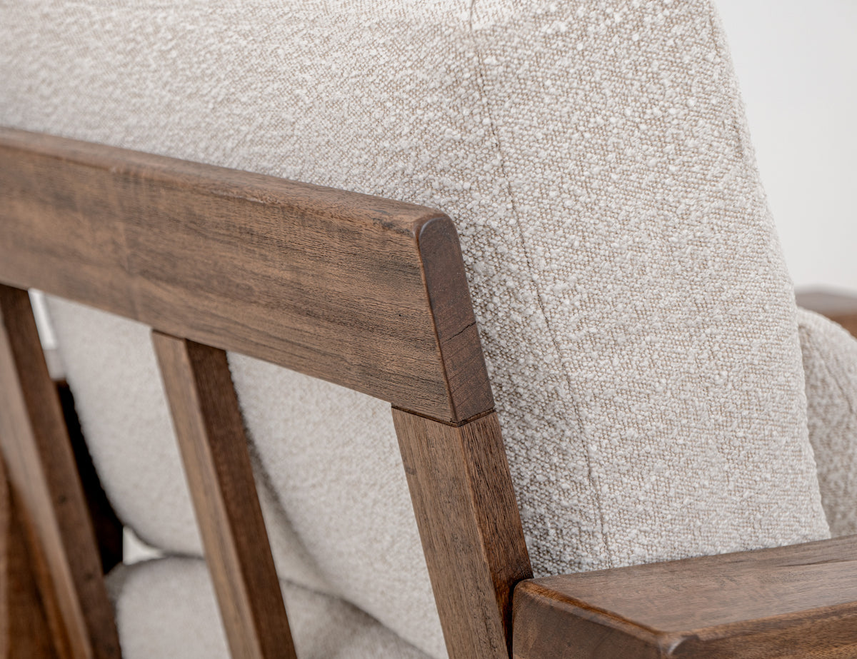 Duna Armchair, Wooden Frame & Base - IUP531-ACH-101