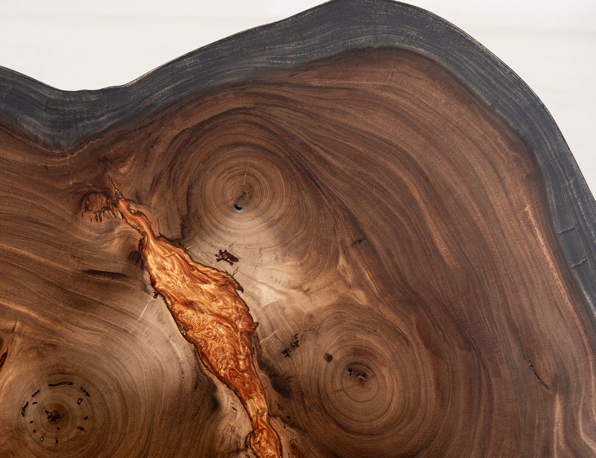 Parota Epoxy Cocktail Table, Live Edge - IFD8351CKTOR