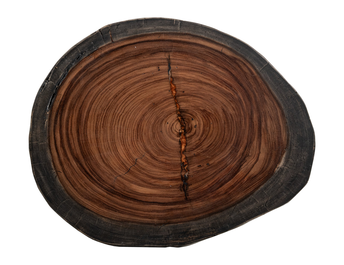 Parota Epoxy End Table, Live Edge - IFD8351ENDOR