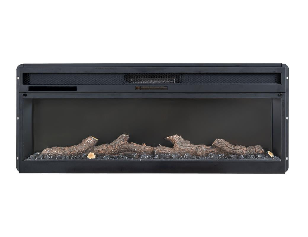 2 Drawer & 2 Door TV Stand 80" with Electric Fireplace Insert - IFD4421STNFP80